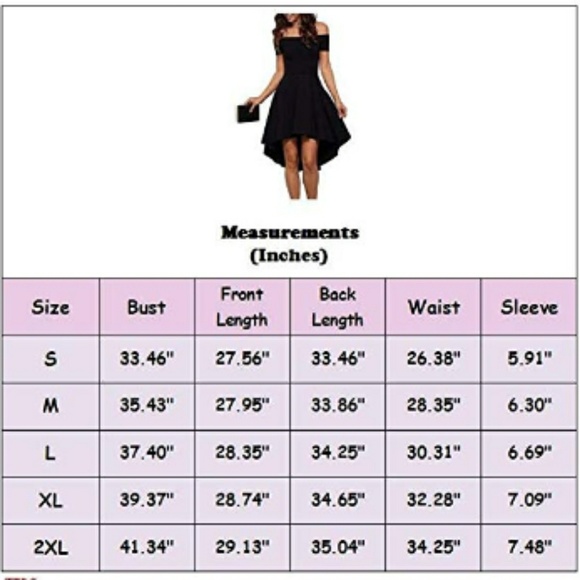 🆕⭐Black off shoulder high-low dress⭐ - Picture 4 of 6